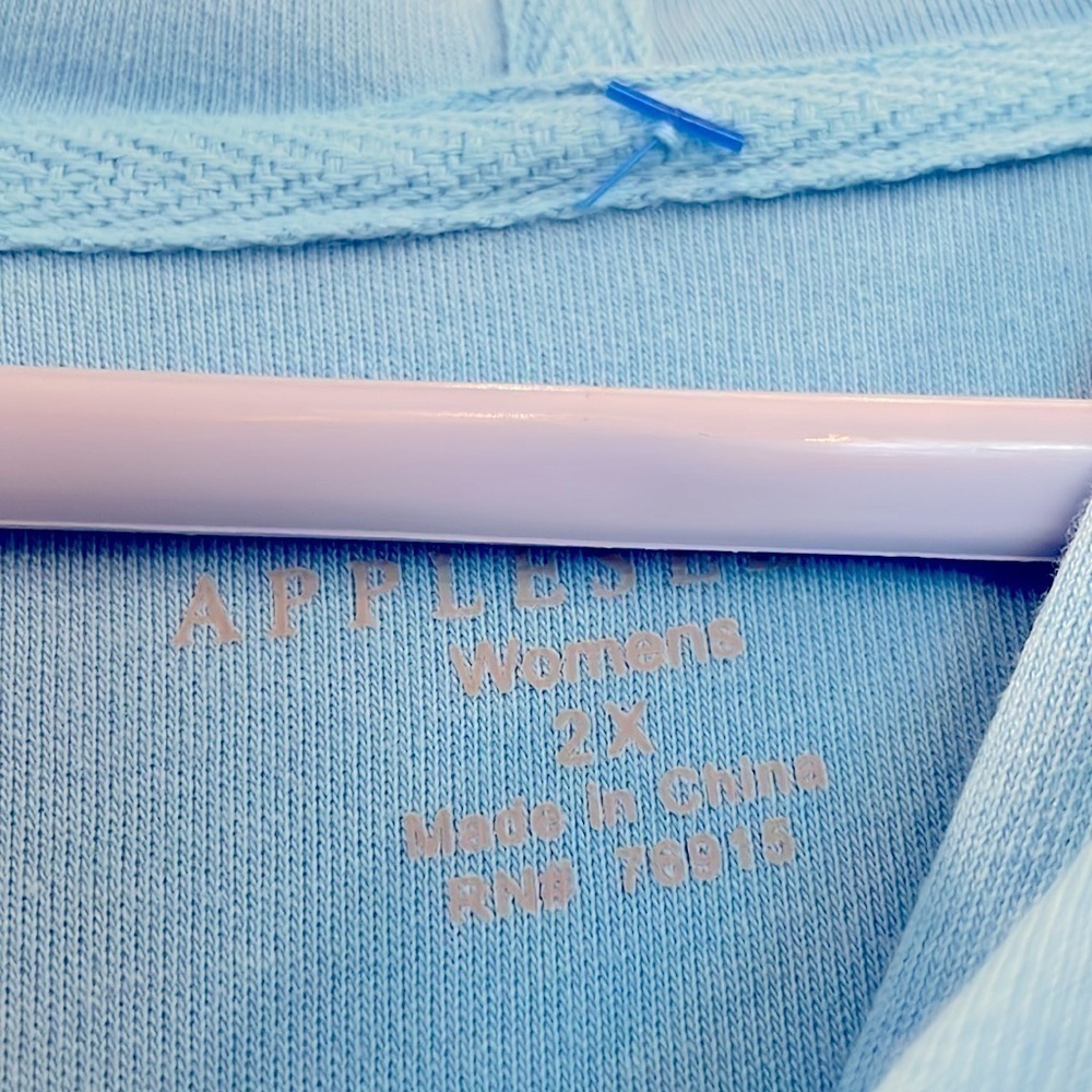 Appleseed's Light Blue Hooded Cardigan - Picture 3 of 5